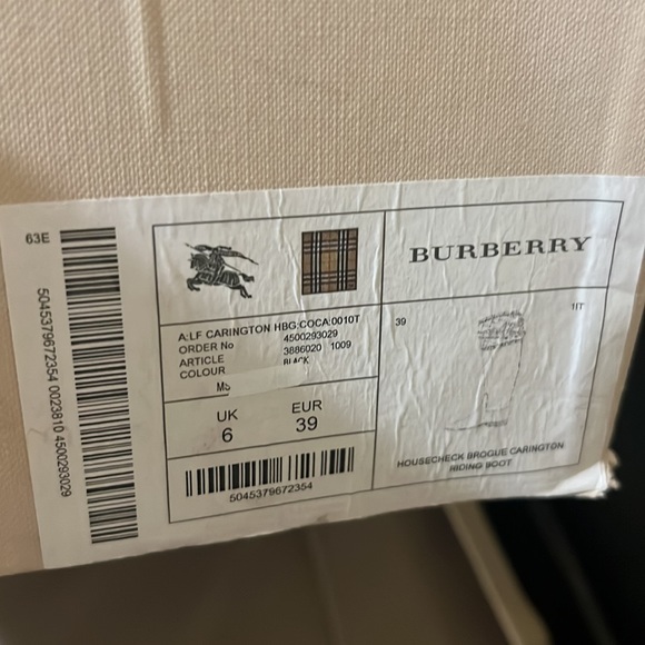 100 authentic Burberry women riding boot - Picture 7 of 8